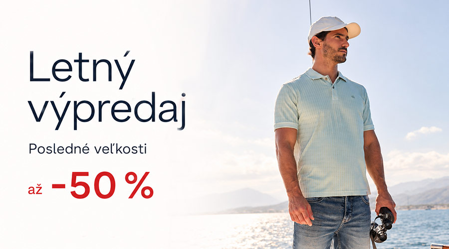 Letný výpredaj pánskeho oblečenia